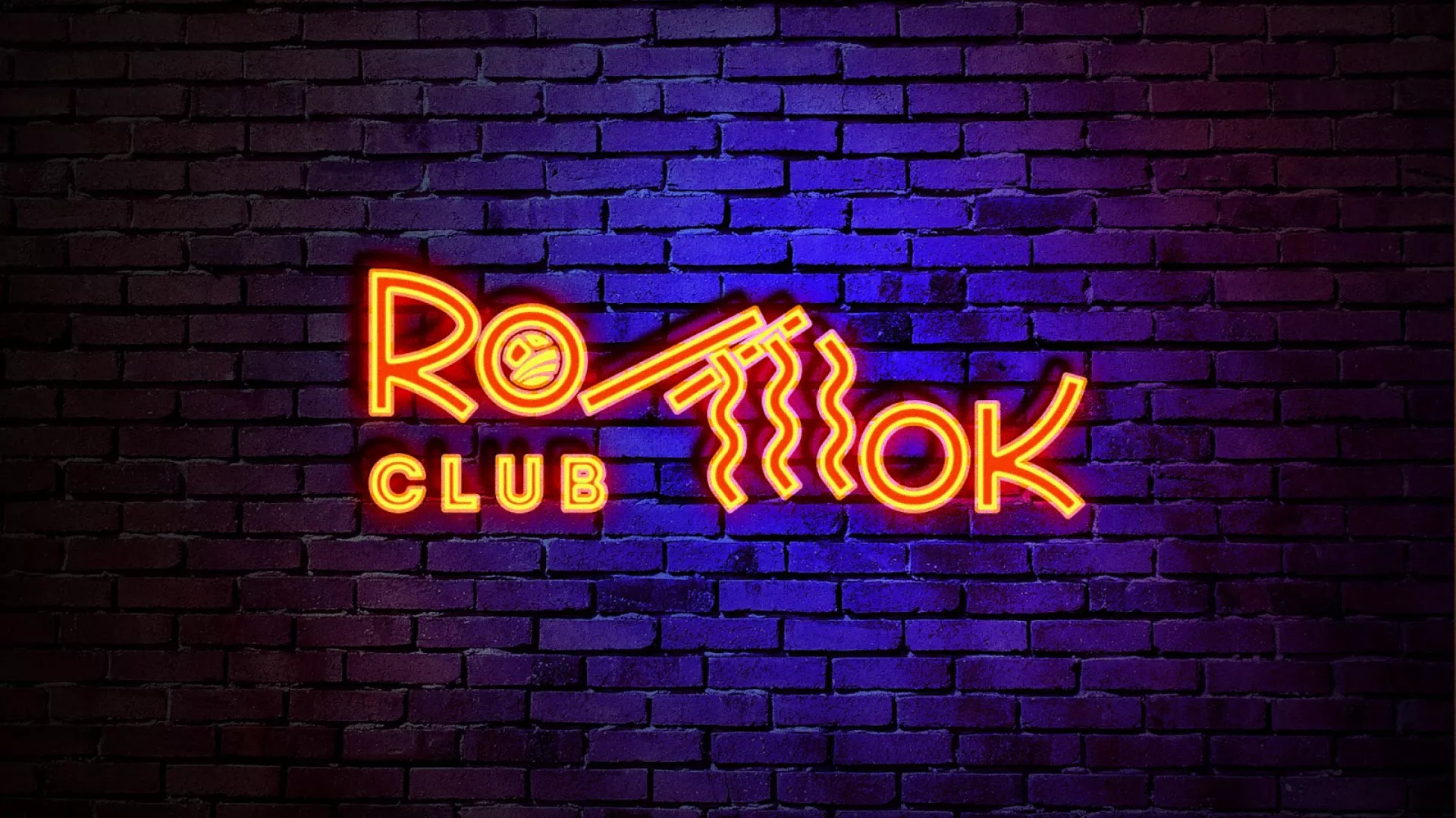 Разработка интерьерной вывески суши-бара «Roll Wok Club» в Иланском